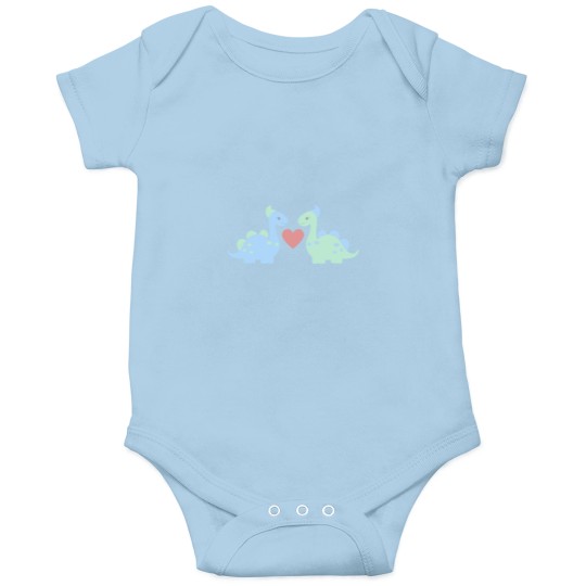 Discover Cute Baby Dinosaur Pastels (2).png Onesies