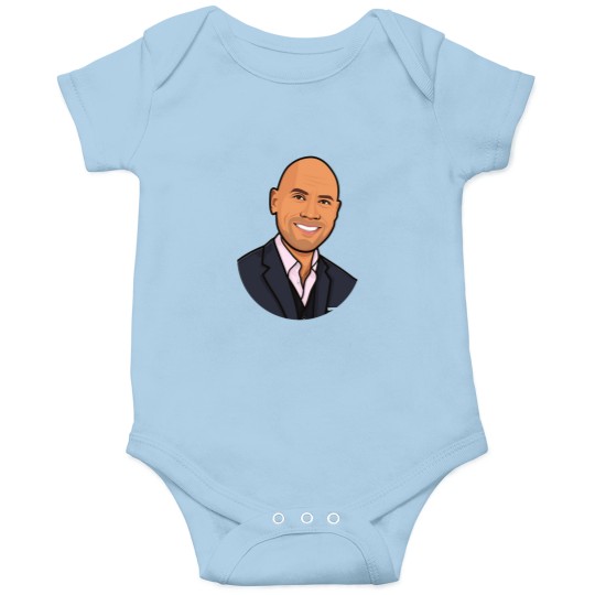 Discover Dwayne Johnson Cartoon Caricature.png Onesies