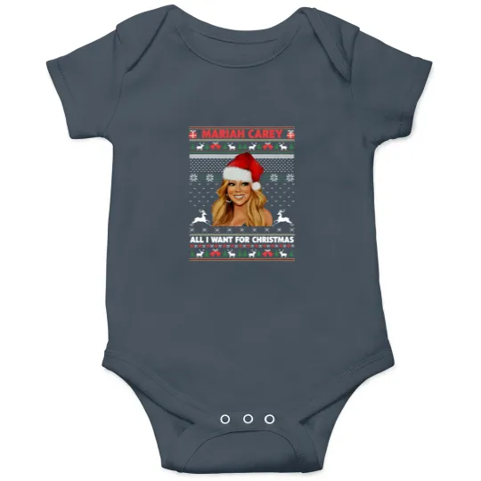 Discover Vintage Mariah Carey Christmas Sweater Onesie