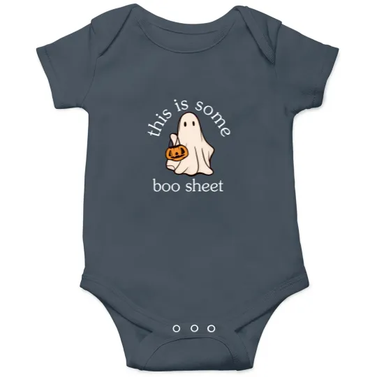 Discover Women's Halloween This Is Some Boo Sheet Floral Round Onesies, Halloween Ghost Onesies,Spooky Season,Spooky Vibes Onesies,Spooky Boo Onesies