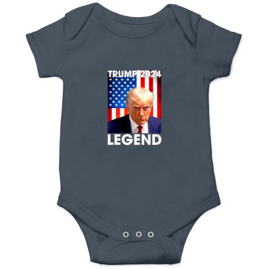 Discover Trump 2024 Mugshot President Legend - Trump Legend - Onesies