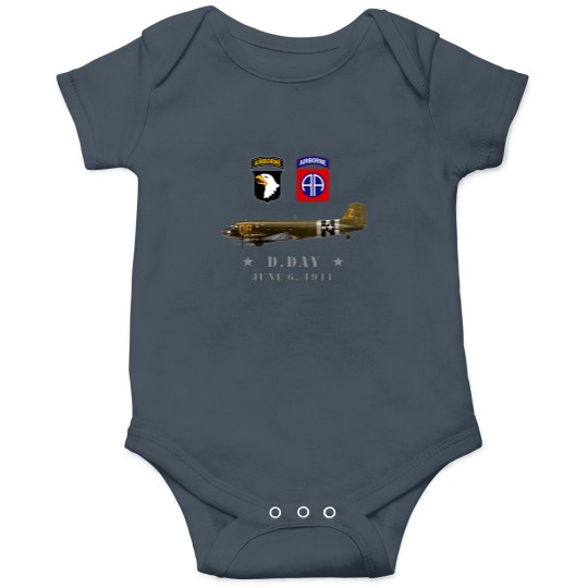 Discover USA Paratroopers D-Day WWII Normandy 82nd 101nd Airborne Onesies