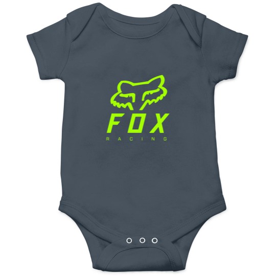 Discover green foxx racing logo Onesies