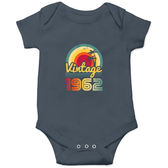 Discover Vintage 1962 Made in 1962 61st Birthday Onesie