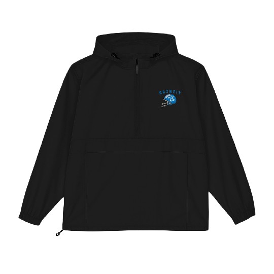 Discover Detroit Michigan Michigander Sunday Lion Kneecap Bite Fans Packable Anorak Jackets