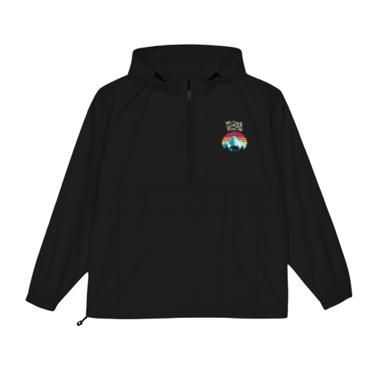Discover Vintage Glacier National Park Mountain Bear Sweat Packable Anorak Jackets