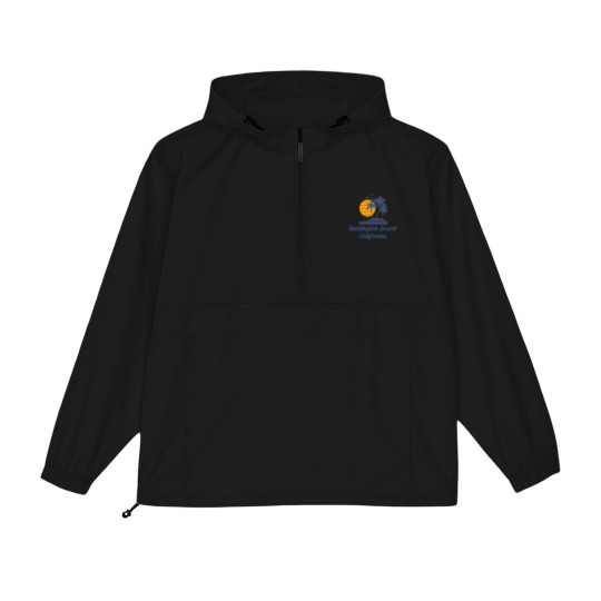 Discover Huntington Beach California Packable Anorak Jackets CA Tourist Gifts Packable Anorak Jackets