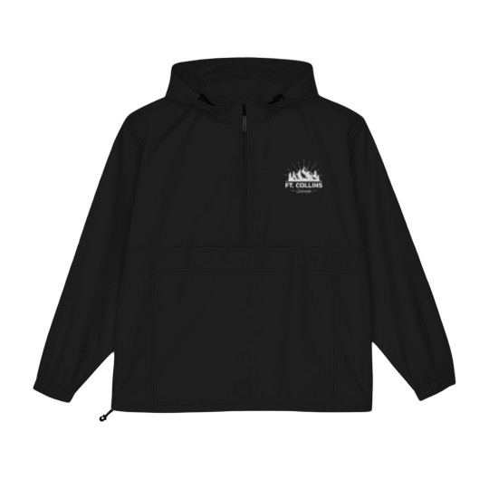 Discover Ft Fort Collins Colorado CO Packable Anorak Jackets Vintage Hiking Retro Packable Anorak Jackets