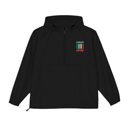 Discover Longboard Lifestyle Skateboarder Saying Gift Packable Anorak Jackets