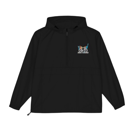 Discover Amsterdam bike in Holland Packable Anorak Jackets