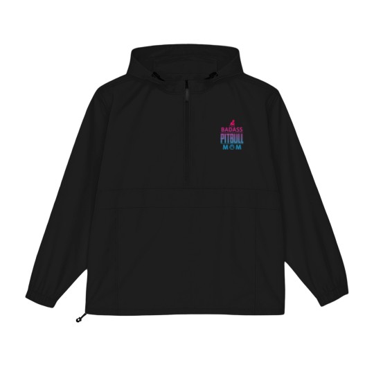 Discover Badass pitbull Mom Packable Anorak Jackets
