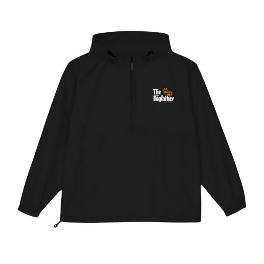 Discover Cool Dog Dad Dog Father Packable Anorak Jackets The DogFather Packable Anorak Jackets