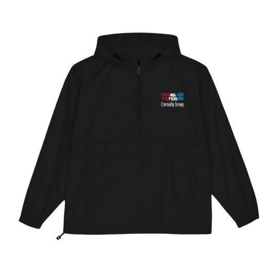 Discover Disabled Veteran Eternally Strong for American Veterans Red White Blue - Disabled Veteran - Packable Anorak Jackets
