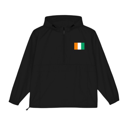 Discover Ivory Coast Flag Packable Anorak Jackets