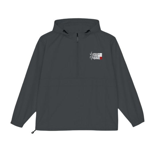 Discover White Graffiti Poster Fear The Ones Tribal Spider Tatoo Logo Packable Anorak Jackets