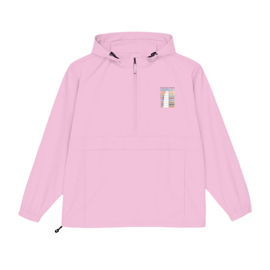 Discover Math Fraction Wheels Decimals and Percentages Educational Art in Muted Boho Rainbow Colors for Kid Packable Anorak Jackets