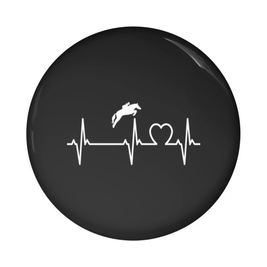 Discover heartbeat horse jumping riding ride lover heart Pin Buttons