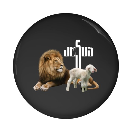 Discover Jesus is Lion and Lamb Pin Buttons