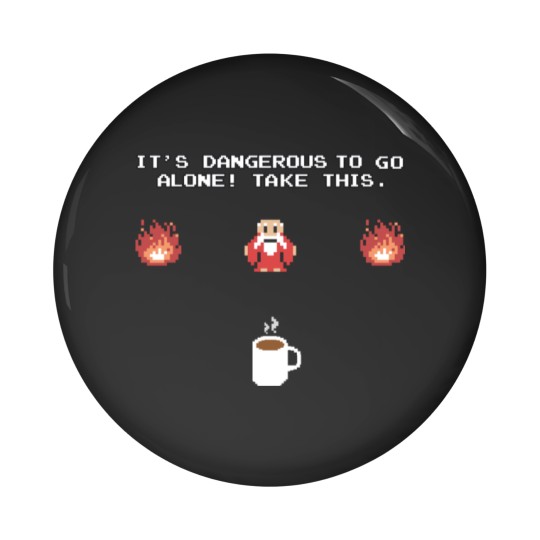 Discover Zelda Old Man Coffee Pin Buttons