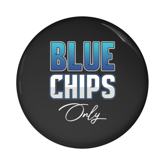 Discover Blue Chips Stocks Trader Business Investment Pin Buttons