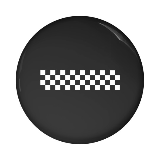 Discover Checkerboard - Ska black/white Pin Buttons