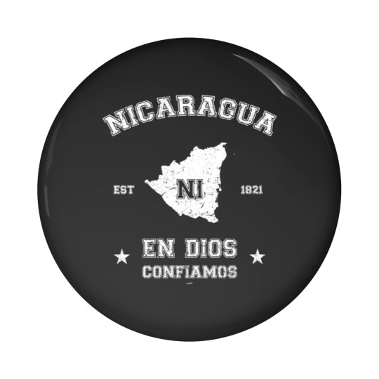 Discover Nicaragua vintage map with date of founding Pin Buttons