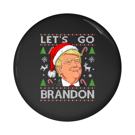 Discover Let's Go Brandon Trump Ugly Christmas Pin Buttons