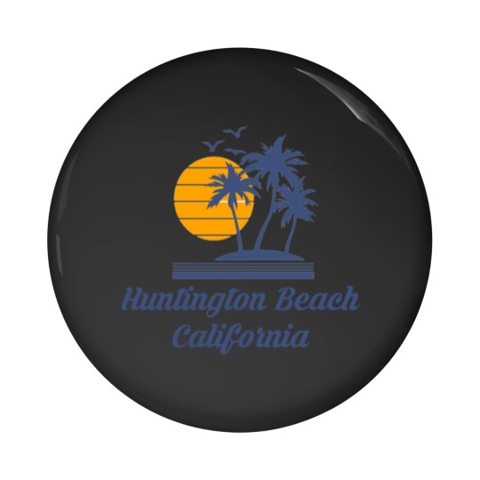 Discover Huntington Beach California Pin Buttons CA Tourist Gifts Pin Buttons