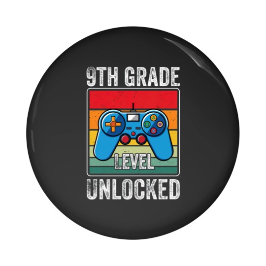 Discover 9th Grade Level Unlocked First year of High School Pin Buttons