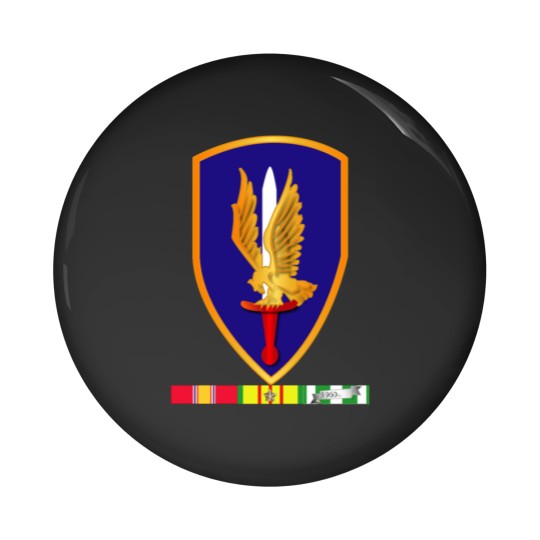 Discover Army 1st Aviation Brigade Vietnam w SVC wo Txt Pin Buttons