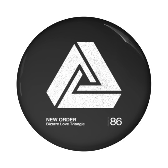 Discover Bizarre Love Triangle / Minimalist Graphic Artwork Design - New Order - Pin Buttons