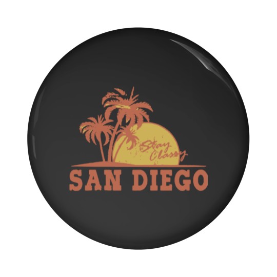 Discover san diego logo Pin Buttons