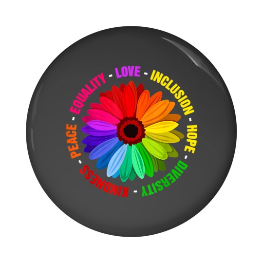 Discover Kindness Peace Equality Love Inclusion Hope Diversity Pin Buttons