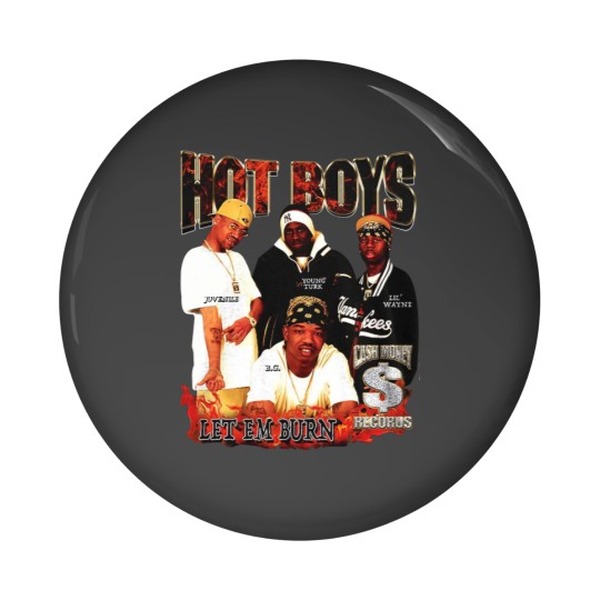 Discover Vintage Rap Hip Hop Band Pin Button