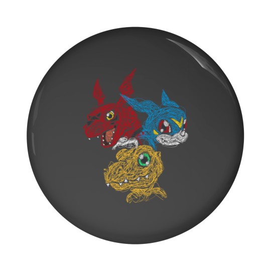 Discover DIGIMON LEADER - Digimon - Pin Buttons