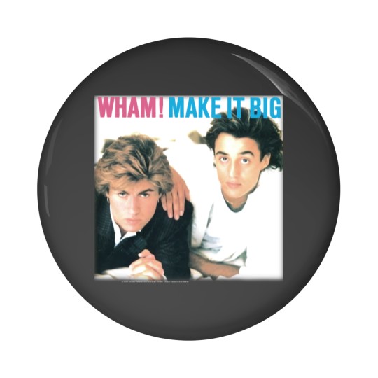 Discover Wham Make It Big White Pin Buttons