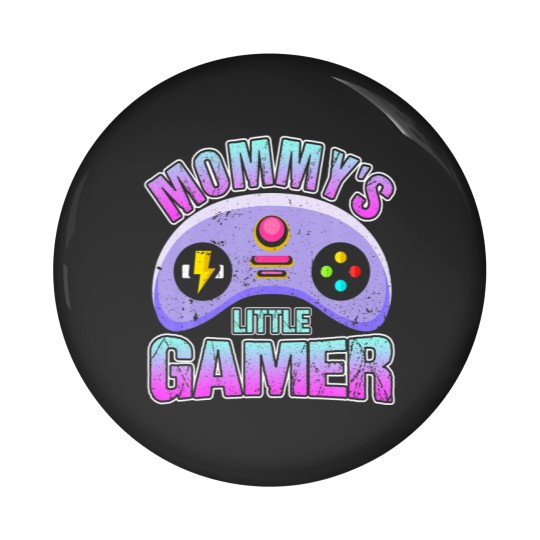 Discover Mommy's Little Gamer Video Gaming Pin Buttons