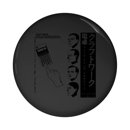 Discover Kraftwerk Japanese Pocket Calculator Music Computer World Pin Buttons