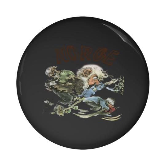 Discover 70s Norge Norway Troll Pin Buttons. Vintage 1970s Norwegian Skiing Trolls
