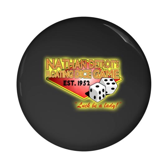 Discover Nathan Detroit's Dice Game - Guys And Dolls - Pin Buttons