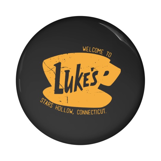 Discover Retro Luke's Diner Pin Buttons, Luke's Diner Pin Buttons, Stars Hollows Pin Buttons