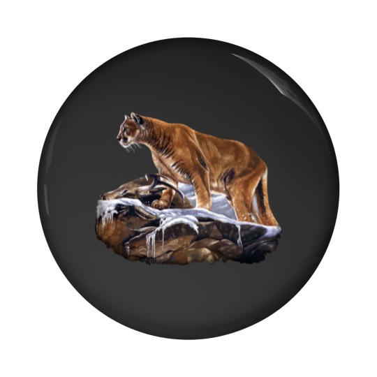 Discover Mountain Lion Cougar Pin Buttons