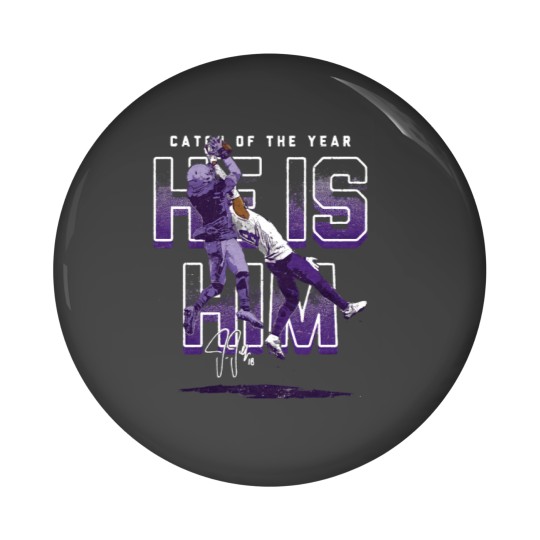 Discover Justin Jefferson he is him Pin Buttons