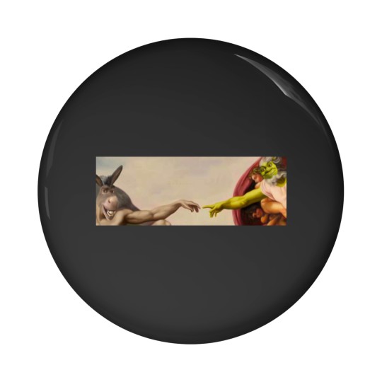 Discover Shrek hands of God Classic Pin Buttons, Love Shrek Pin Buttons