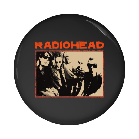 Discover Radiohead Cotton New Vintage Band Pin Buttons