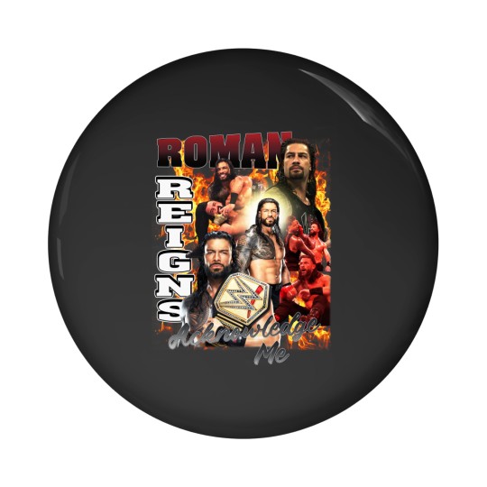 Discover Roman Reigns Acknowledge Me Unisex Softstyle Pin Buttons, Roman Reigns Unisex Pin Buttons