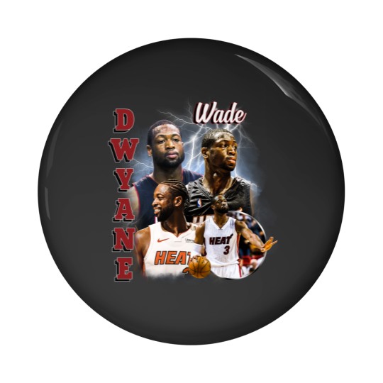 Discover Dwyane Wade Vintage Pin Buttons, Vintage 90s Graphic Style Dwyane Wade Pin Buttons