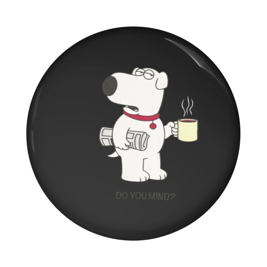 Discover Brian Griffin Happy Pin Buttons | Family Guy