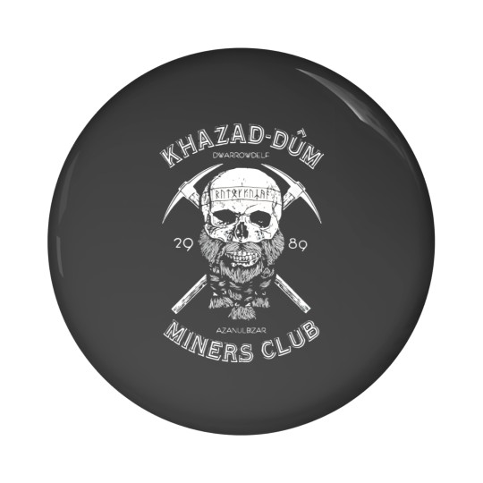 Discover Khazad-Dum Miners Club Pin Buttons