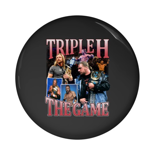 Discover Retro Triple H Pin Buttons, Triple H Vintage Pin Buttons